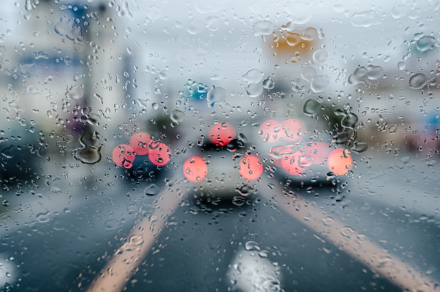 強い雨